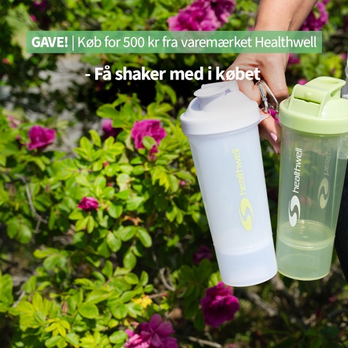 Kb for 500 kr. fra Healthwell-mrket, f shaker + mulepose